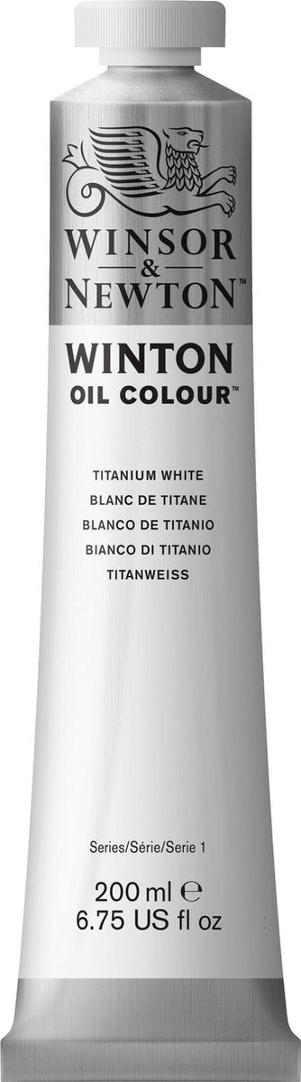 Winsor newton winton oil colours 200ml titanium white