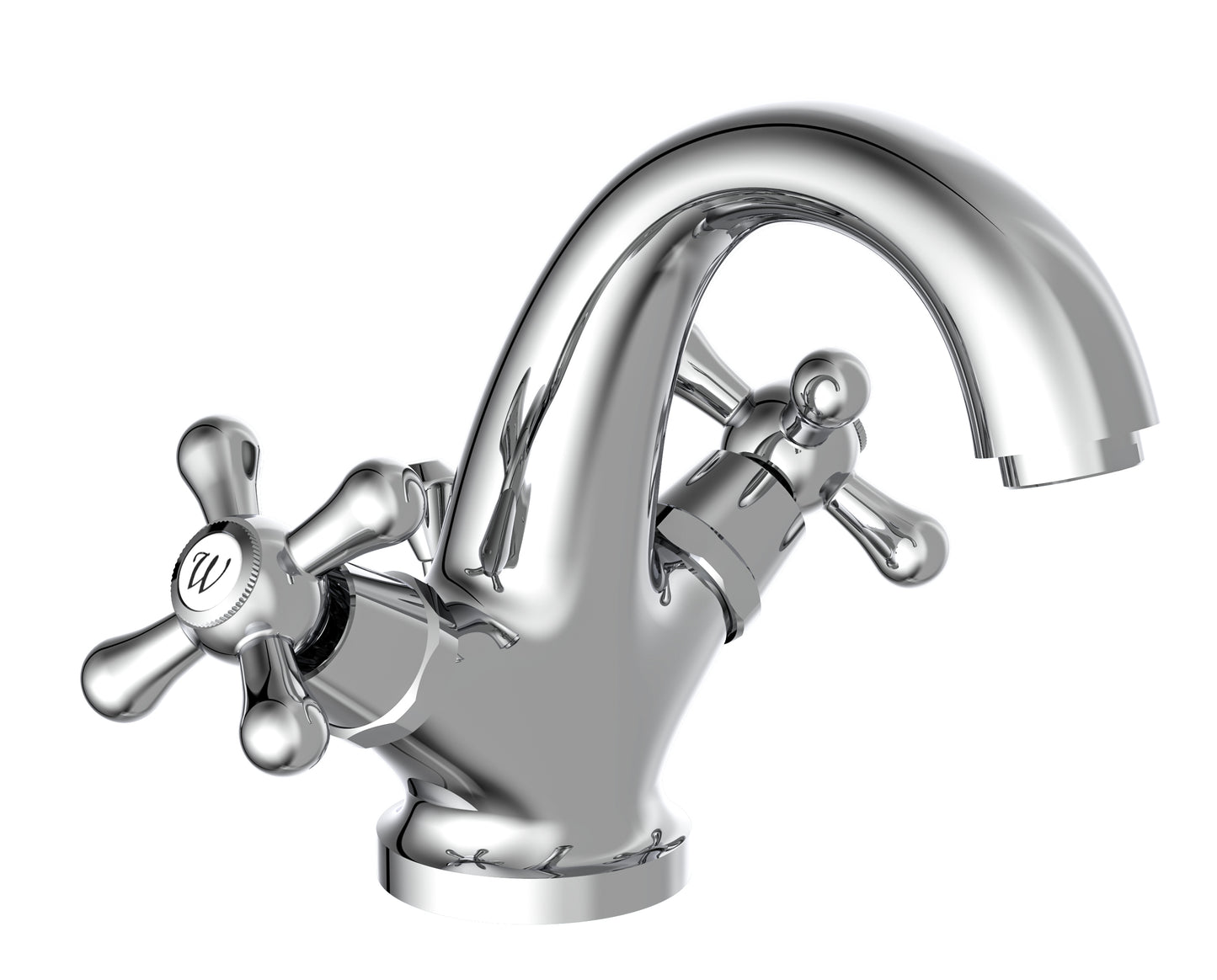 Mixer washbasin Schütte schütte due -button ciascuno cromo