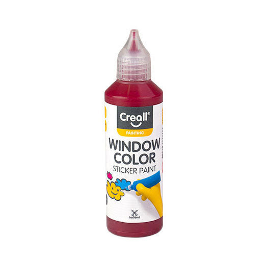 Vernice per finestre Creall rosso scuro - 80 ml