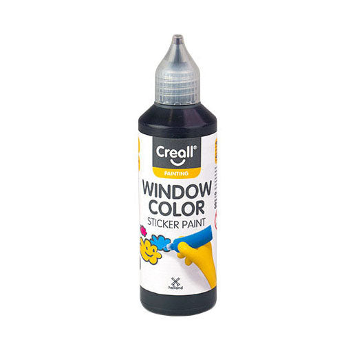 Vernice per finestre Creall nera - 80 ml