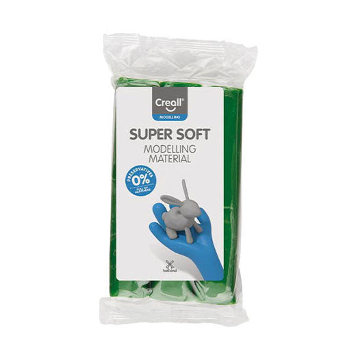 Creall Argilla supersoft verde senza conservanti - 500gr.