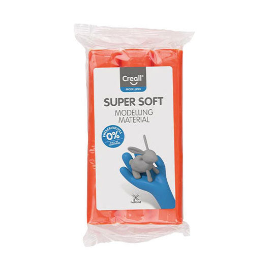 Creall supersoft klei conserveringsvrij oranje - 500gr.