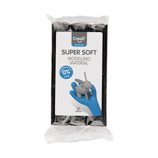 Creall Argilla supersoft nera senza conservanti - 500gr.