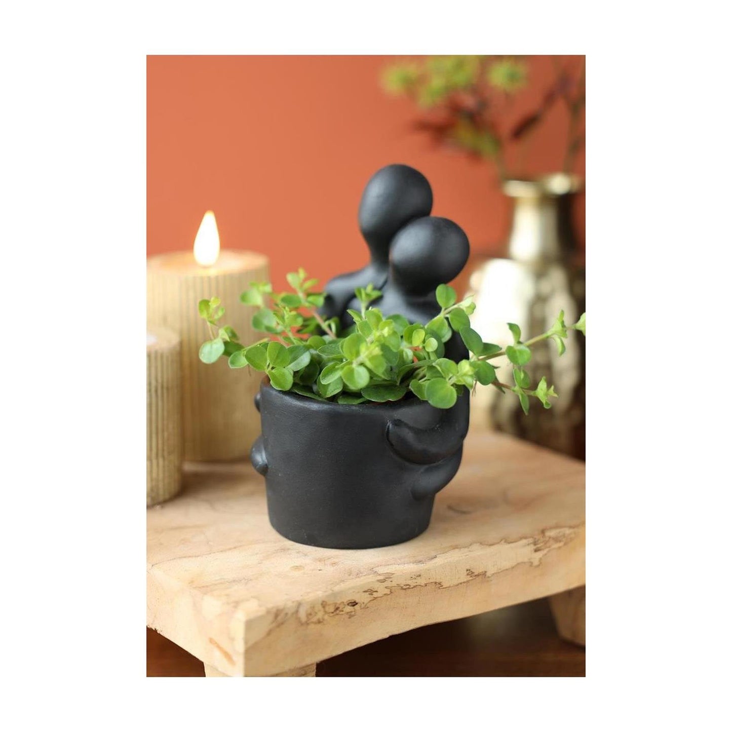 Vaso da fiori Ideas 4 stagioni abbraccio h15,7cm
