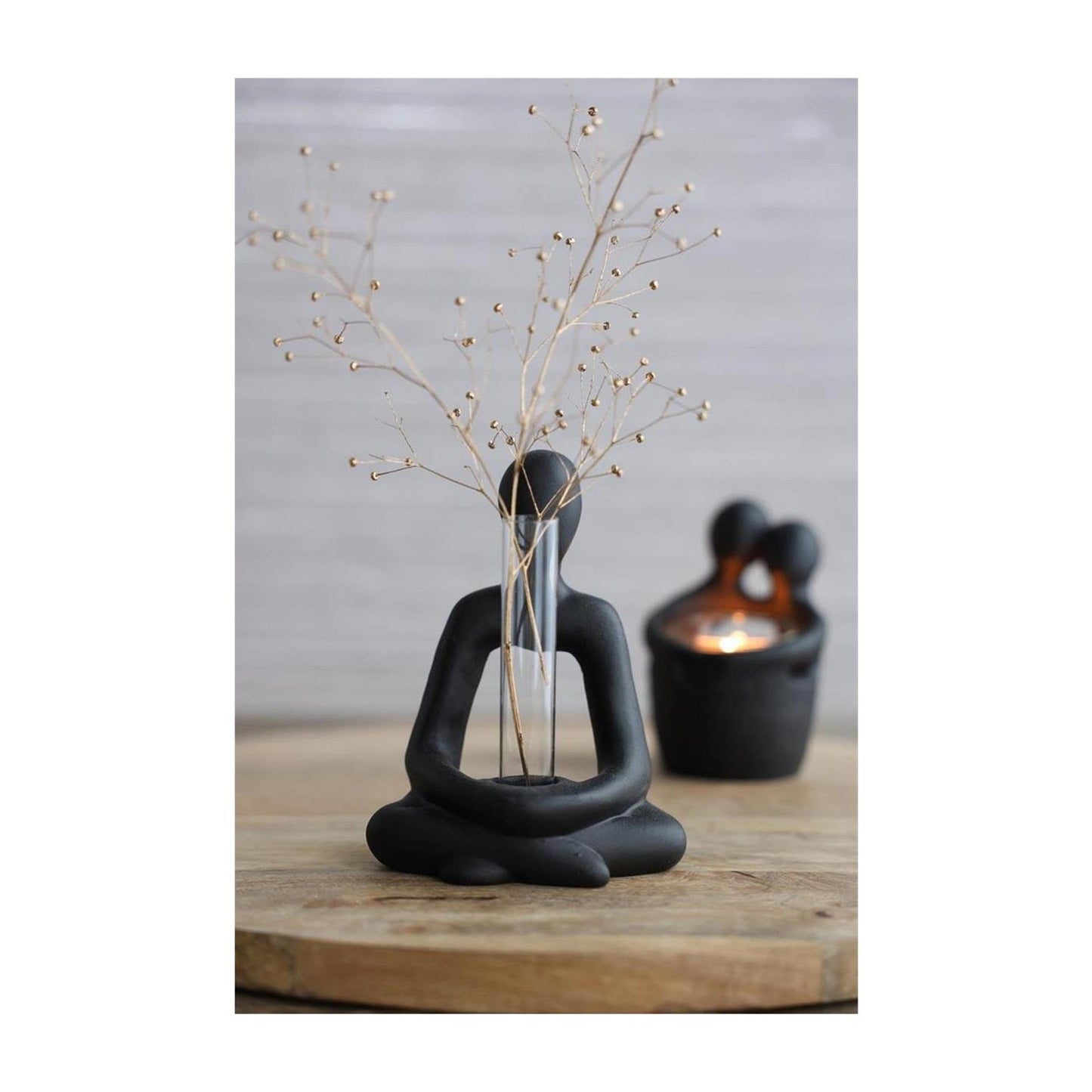 Statua Ideas 4 stagioni abbraccio con provetta h15,2cm