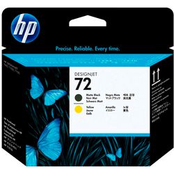 Printkop hp c9384a matzwart, geel