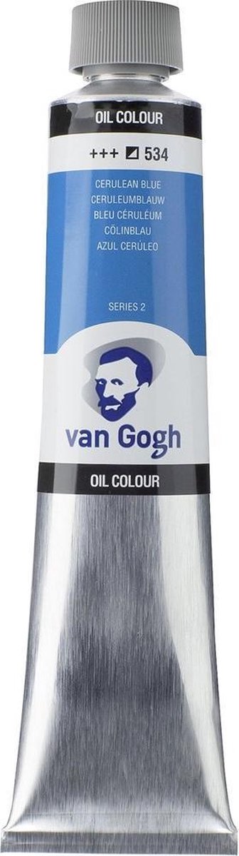 Van gogh olieverf tube 200 ml ceruleumblauw 534