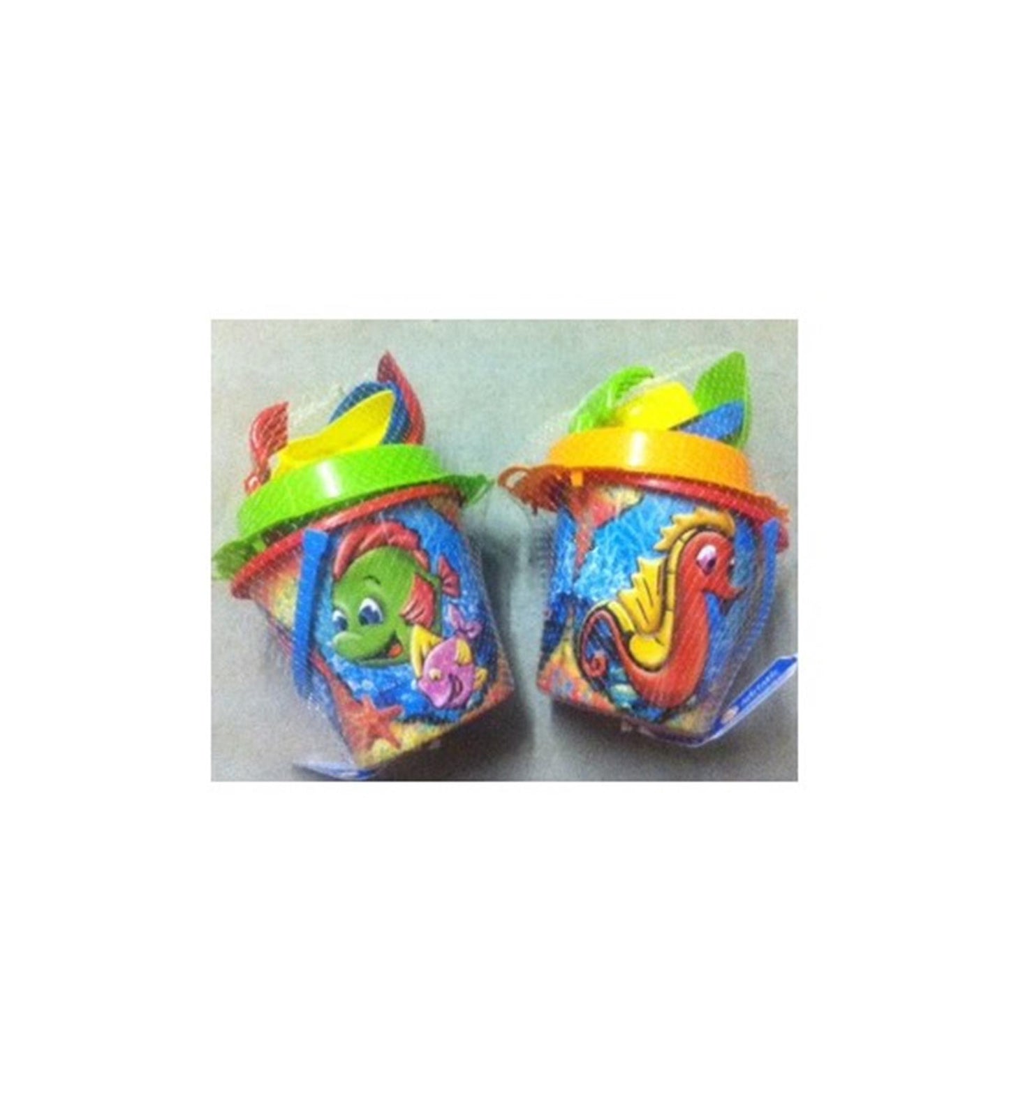 Set secchielli Adriatico decoro pesce ø18cm 6 pezzi