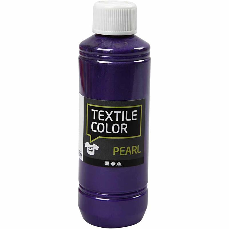 Creativ company color textil, nácar, violeta, 250 ml 1 botella