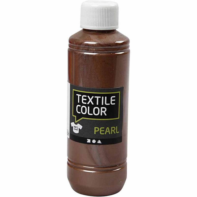Colore tessile Creative Company, madreperla, marrone, 250 ml 1 bottiglia