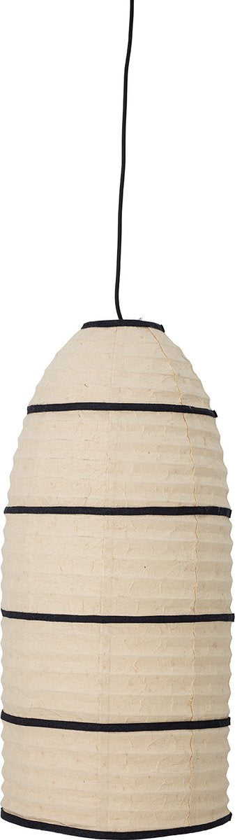 Bloomingville - lampada a sospensione larrin - beige - carta