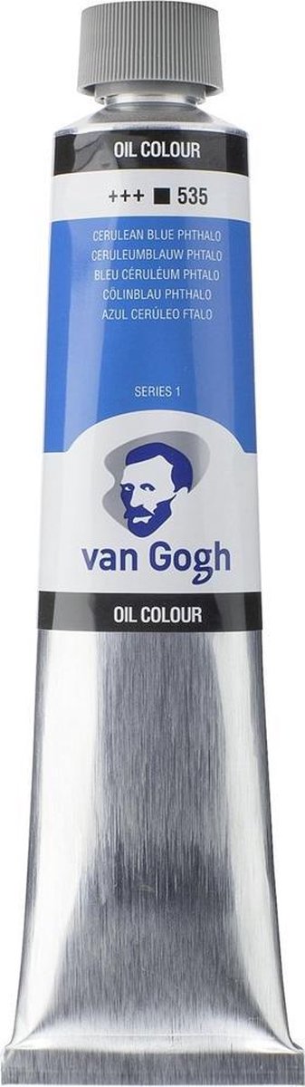 Tubo di pittura a olio Van Gogh da 200 ml blu ceruleo (ftalo) 535