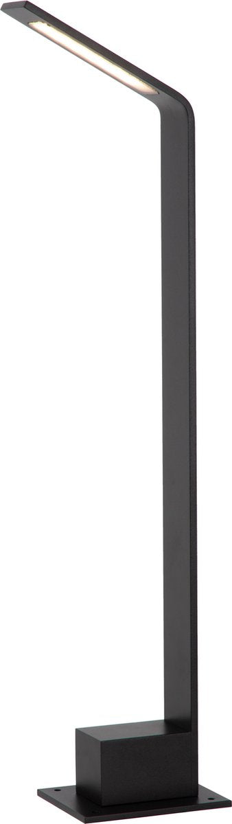 Lucide lawford - lámpara de pie - led - 1x6w 3000k - ip54 - negro