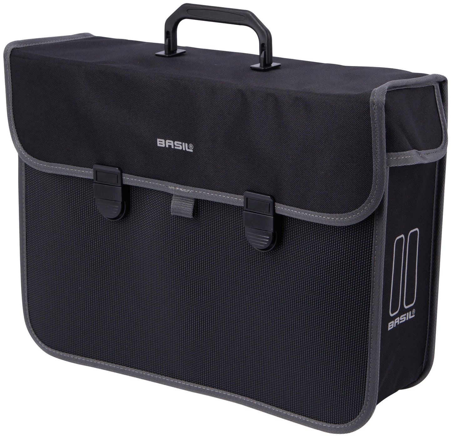 Basil Malaga XL - Bolsa de bicicleta única, unisex, negro