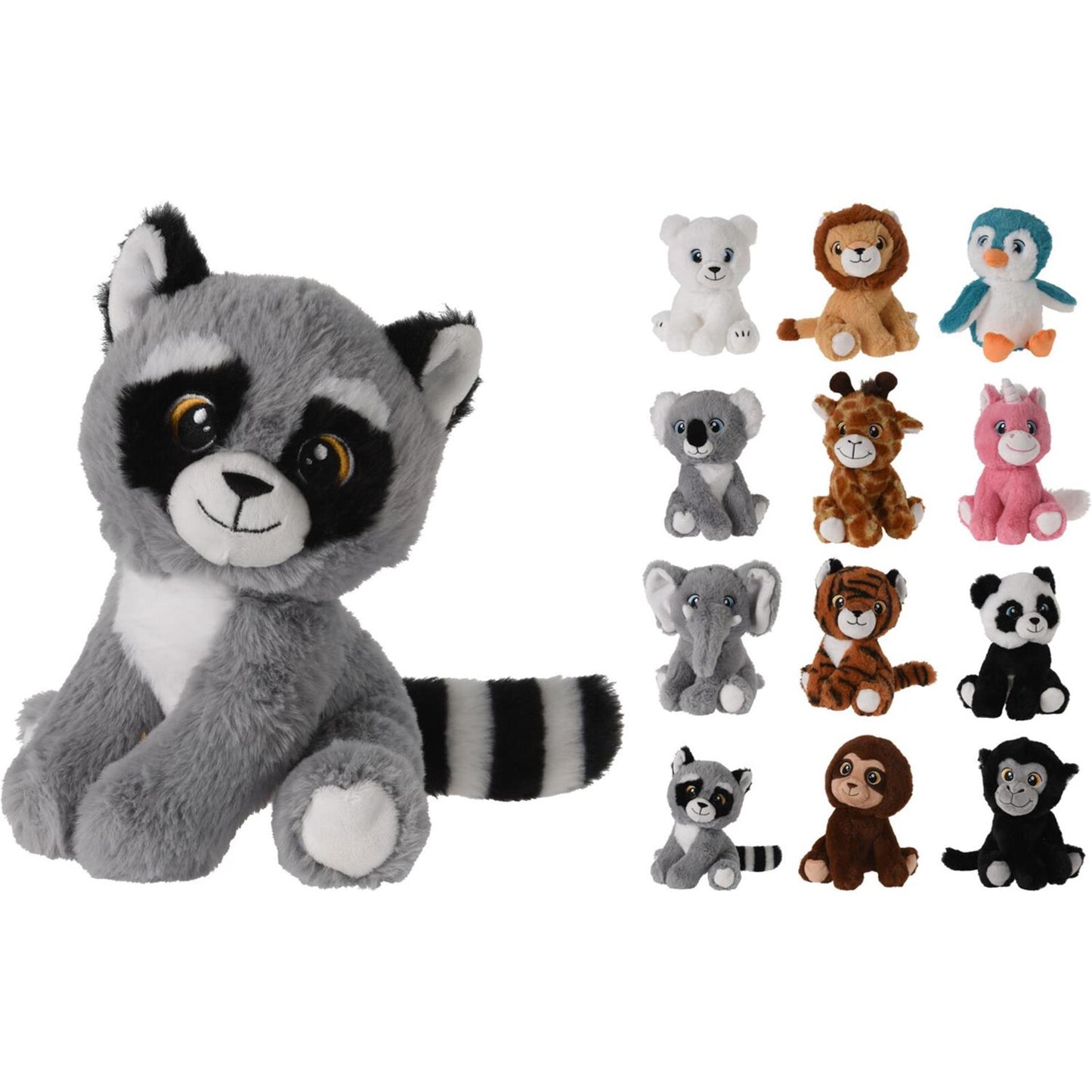 Teneri giocattoli di peluche animale selvatico 15x14x18cm