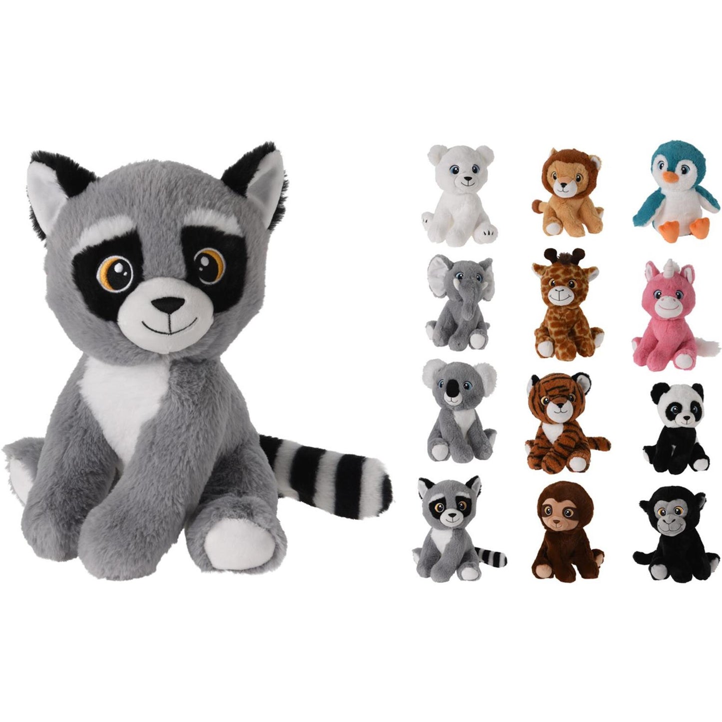 Teneri giocattoli peluche animale selvatico 20x18x25cm