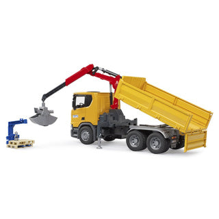Bruder Scania Super 560R camion da cantiere con corvo