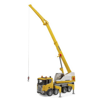 Bruder Scania Super 560R Truck con Liebherr Hijskra
