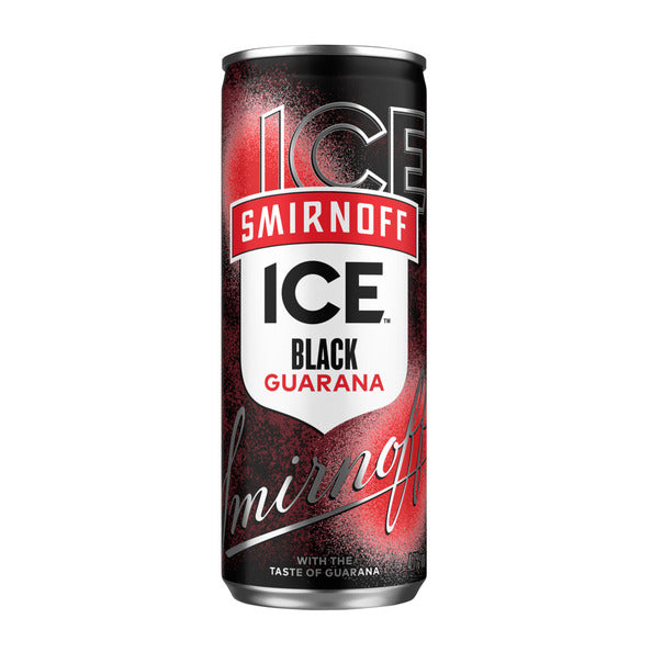 Smirnoff hielo guaraná negro lata 25 cl