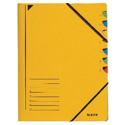 Carpeta clasificadora leitz cartón amarillo A4