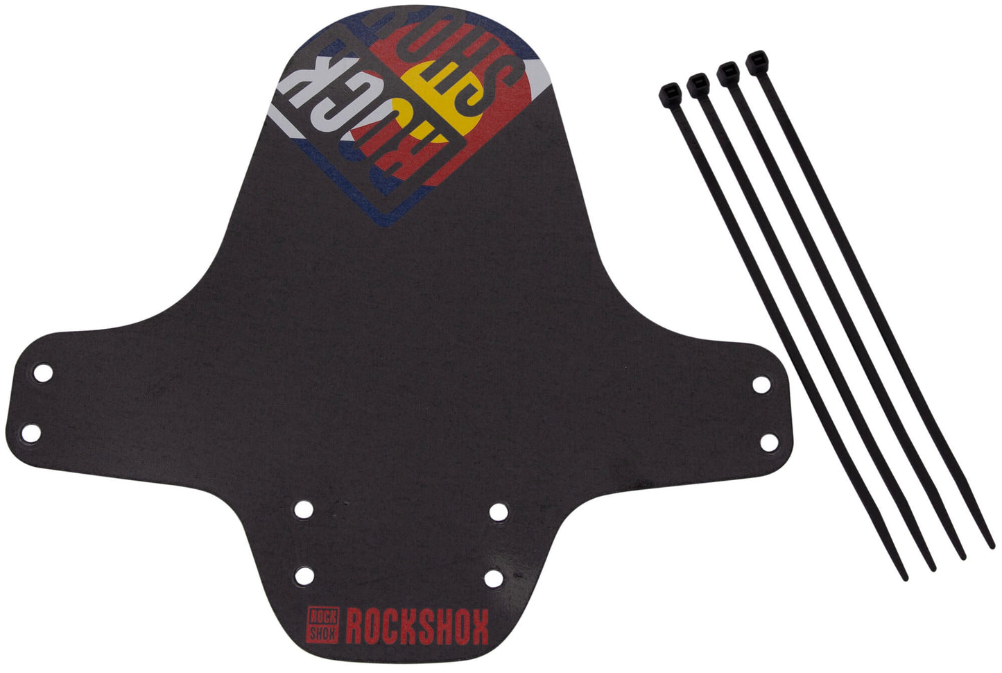 Rockshox Clip-on Fender RS Black Colorado Flag