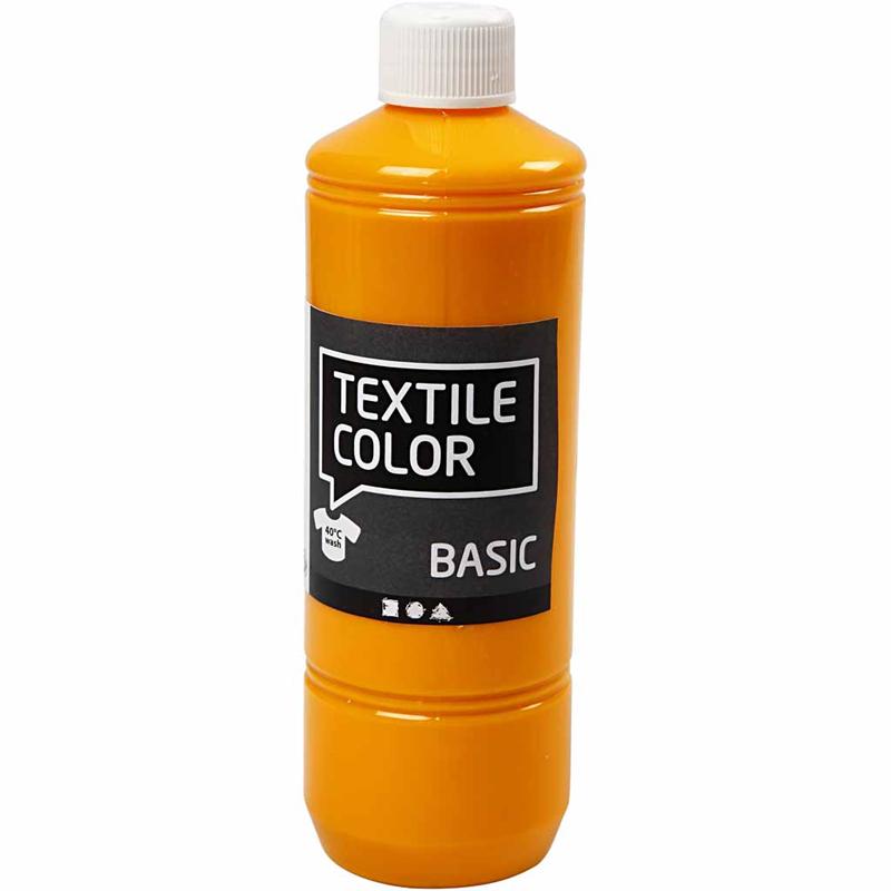 Creative Company Textile Color Semi-copertura Textile Paint Yellow, 500 ml