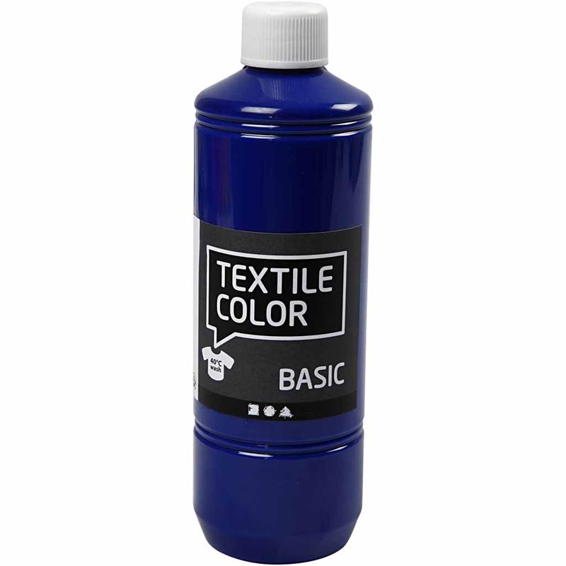 Creative Company Textile Color Paint Primary Blue, 500 ml