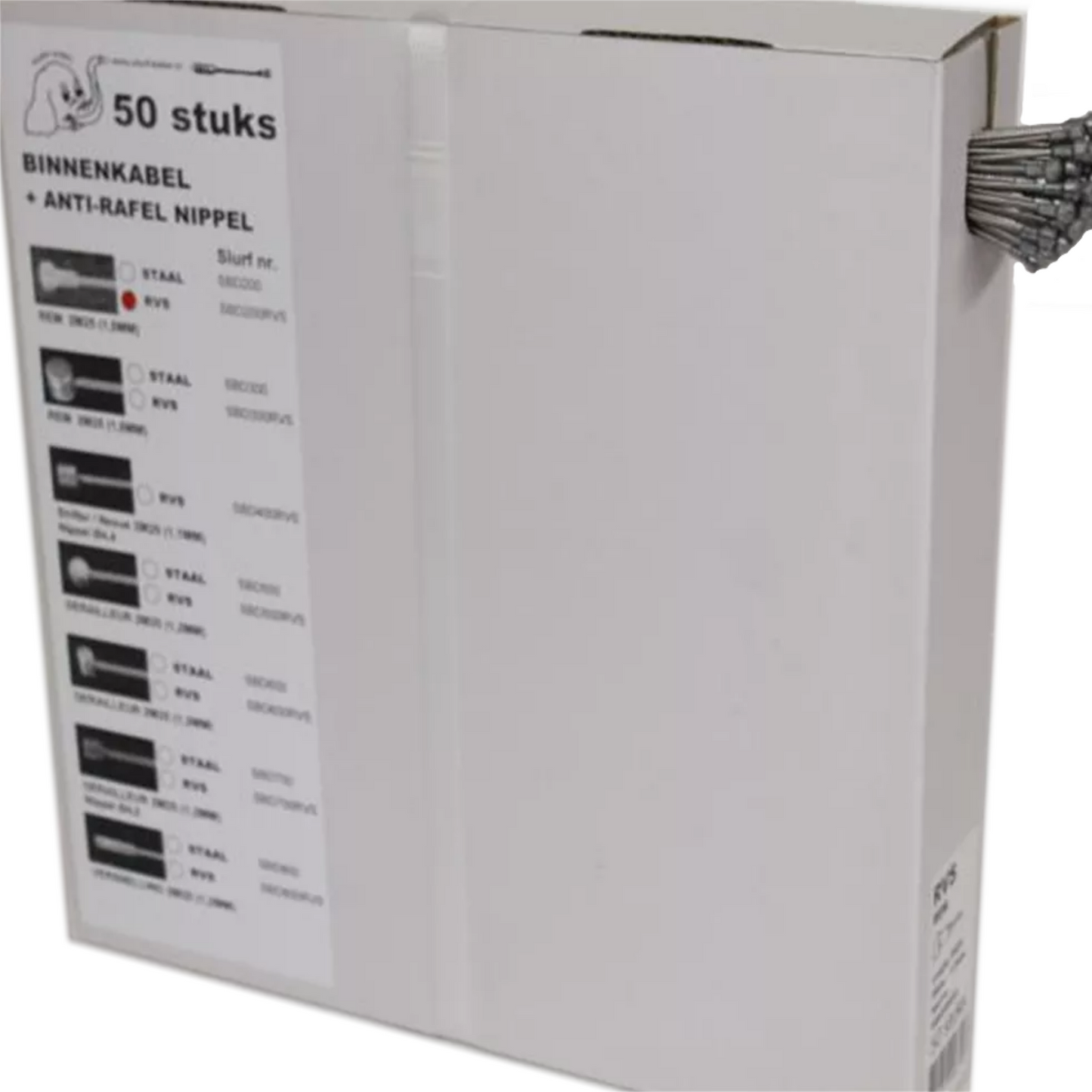 Cavo interno in acciaio inossidabile, pera per 50