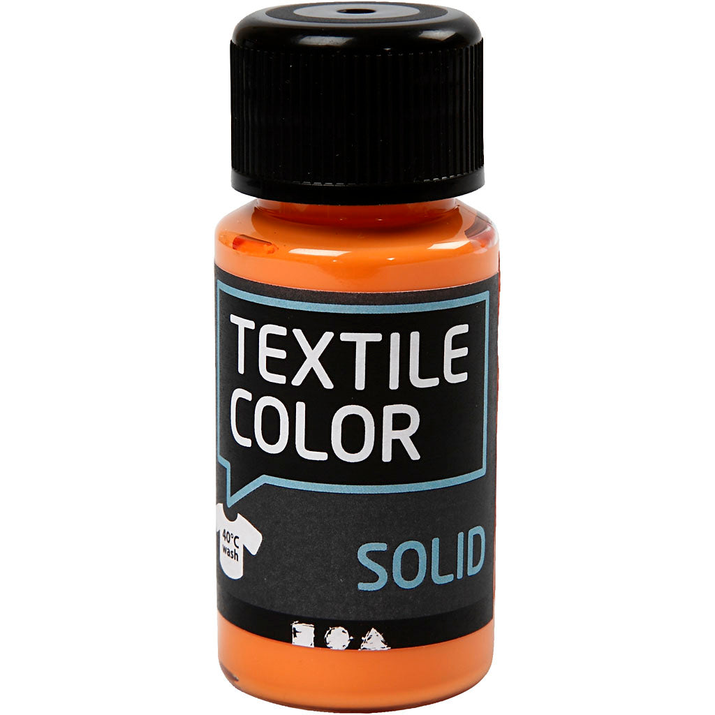Creativ Company Textil Color Pintura Textil Opaca Naranja, 50ml