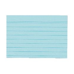 Cartoncini Abi herlitz a6 175 g/mq blu a righe 100 pezzi