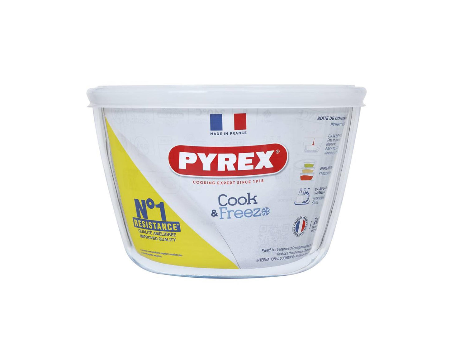 Pyrex schaal rond, 17 x 11 cm - | cook freeze