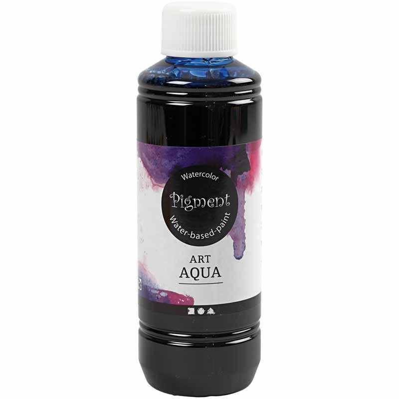 Pintura líquida pigmentada de acuarela, azul, 250 ml 1 botella