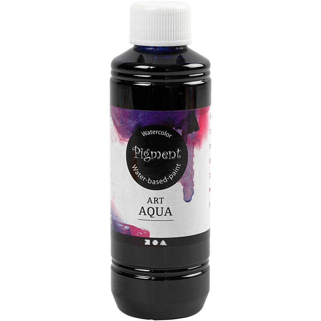 Pintura líquida pigmentada de acuarela, azul marino, 250 ml 1 botella