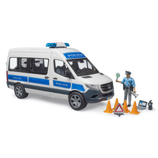 Bruder Mercedes-Benz Sprinter Autobus di polizia con luce e gel