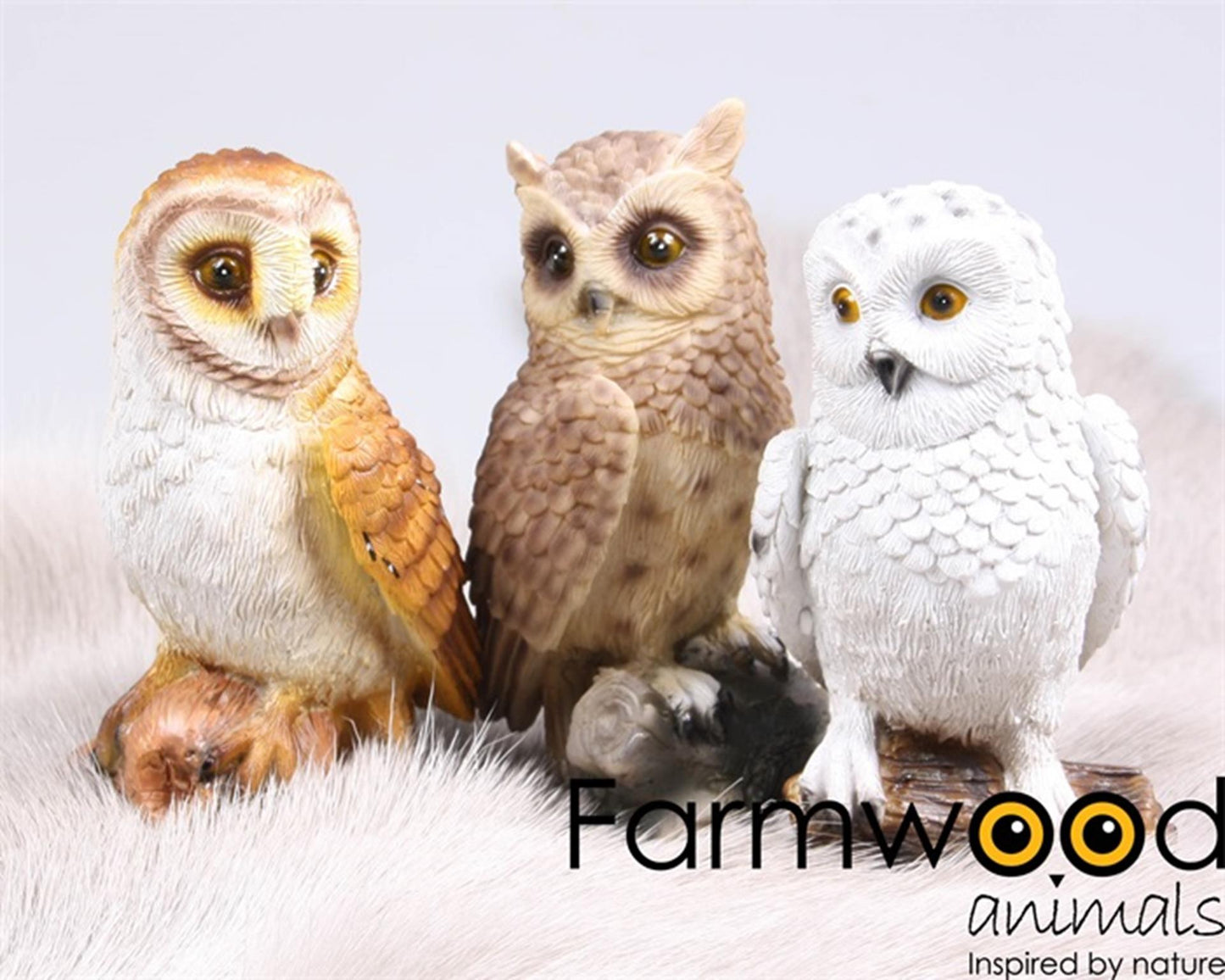 Estatua de jardín animales Farmwood búho 13cm