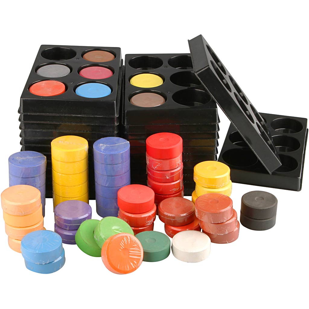 Acquerello Colortime, h: 16 mm, d 44 mm, vari colori, 1 set