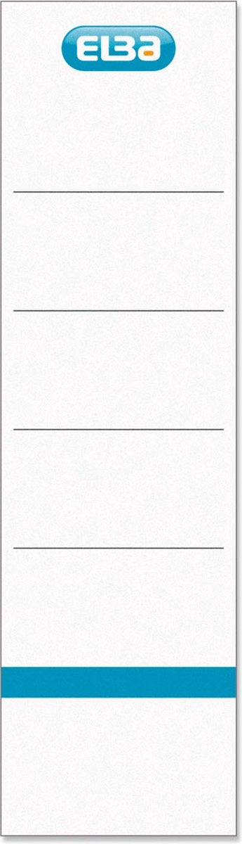 Etichette dorso Elba | piedi 19x5 | 9 cm| bianco 10 pz