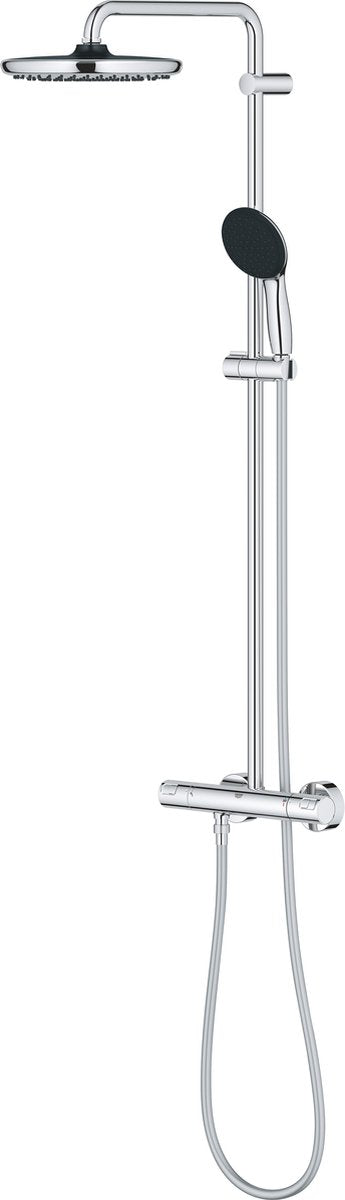 Doccia a pioggia Grohe vitalio start 250 - ø 25 cm - risparmio idrico - incluso rubinetto termostatico - cromo