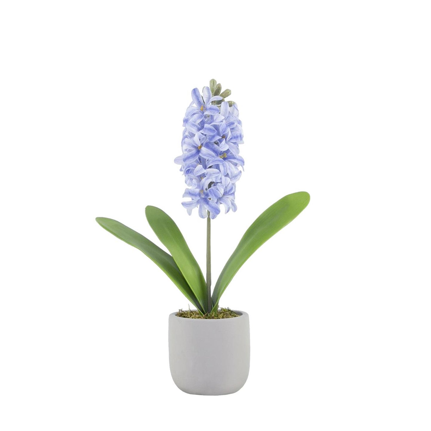 Mansión atmósfera flor artificial jacinto azul en maceta 15xh41cm