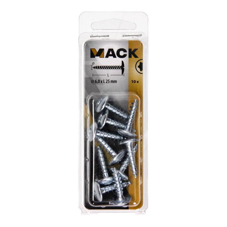 Mack 1069142 - vite per boccaporto blu zincata 6,0 x 25 mm 10 pz | 5 pezzi