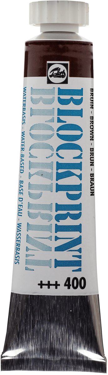 Talens Blockprint tube 20 ml marrone 400