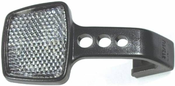 Riflettore B M Anteriore con staffa Bianco