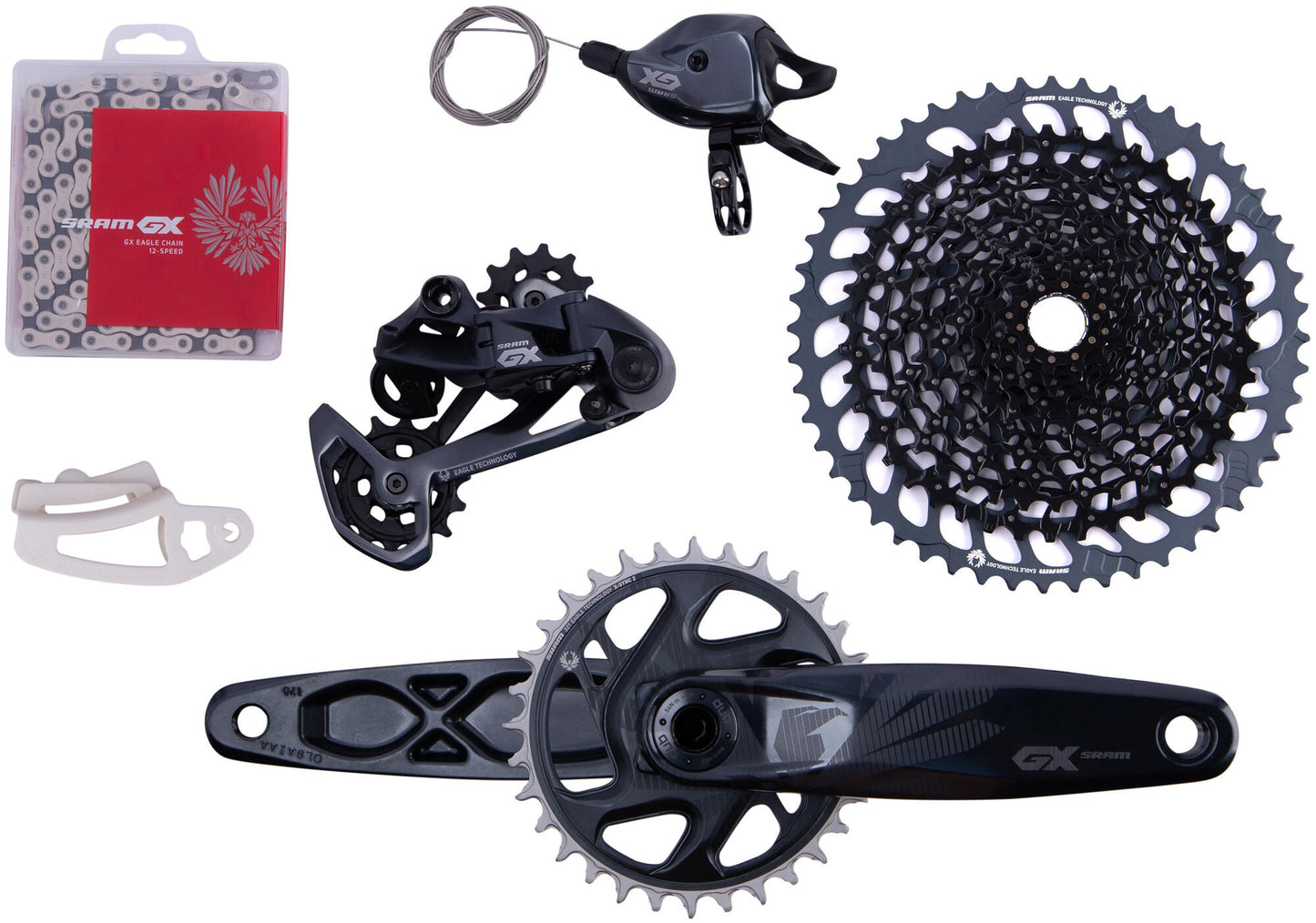 Sram shift.gr.set gx águila 170 mm