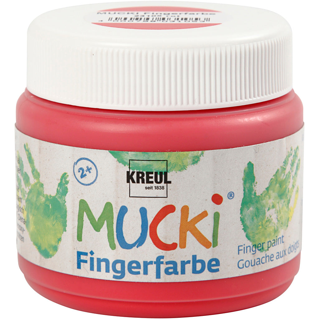 Creativ Company Mucki Finger Paint Red, 150 ml