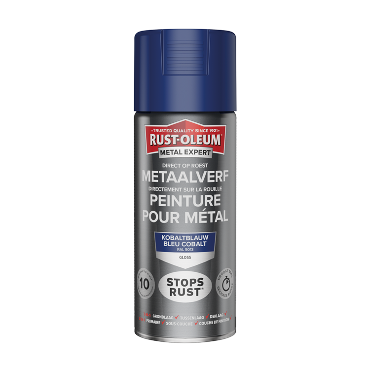 Rust-oleum 1071351 - pintura para metal -hg -ral5013 -400mldirecta sobre el óxido | 1 pieza