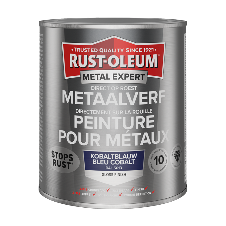 Rust-oleum 1071407 - pintura para metal-hg-ral5013 -750ml directamente sobre el óxido | 1 pieza