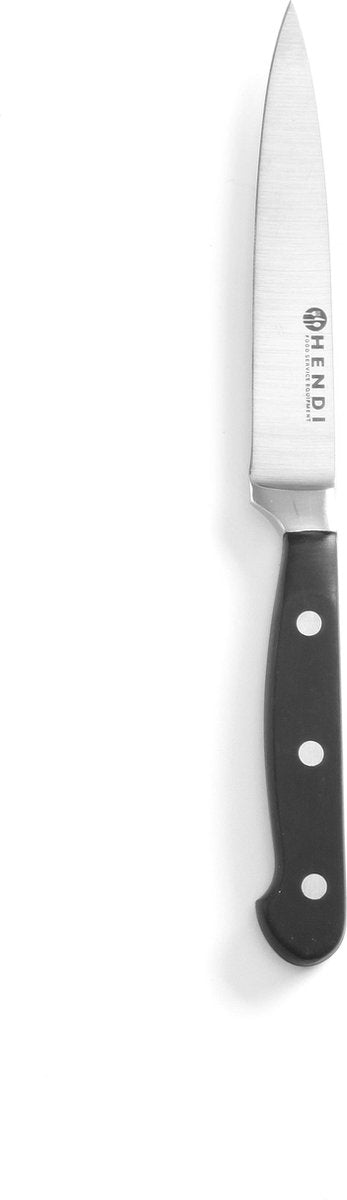 Cuchillo de cocina Hendi – afilado como una navaja – resistente a la corrosión – mango ergonómico – 240 mm – negro
