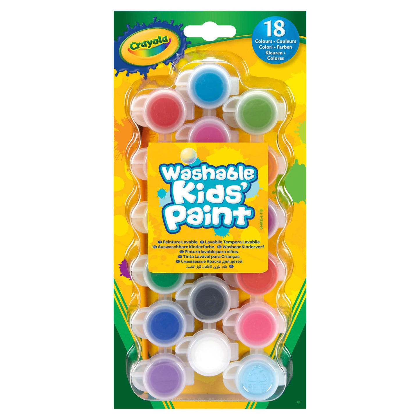 Pintura para niños de crayola para niños lavables para niños