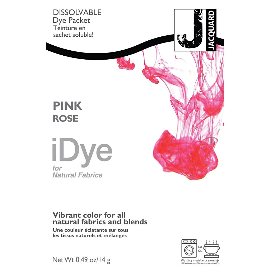 Idye para telas naturales, rosa, 14 gr 1 caja