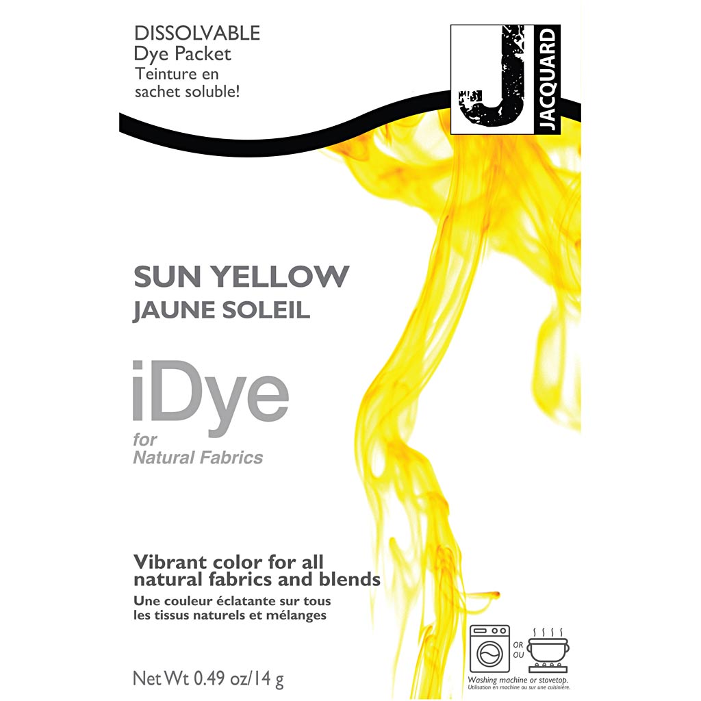 Idiota per tessuti naturali, giallo sole, 14 gr 1 scatola